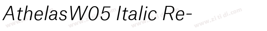 AthelasW05 Italic Re字体转换